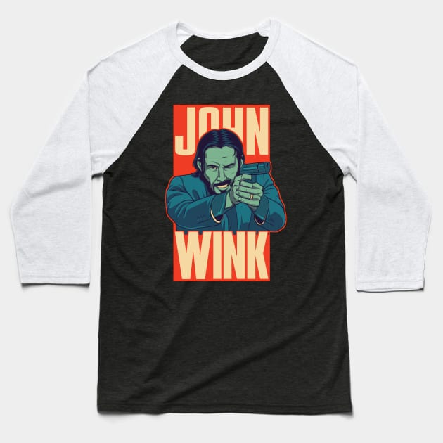 John Wink Baseball T-Shirt by Batang 90s Art